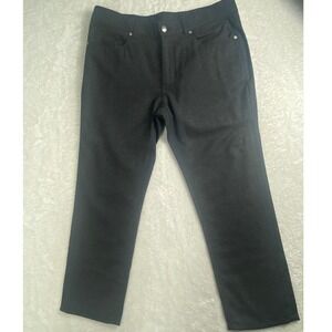 Peter Millar Collection Mens 34 Charcoal Grey 100% Virgin Wool 5-Pocket Trousers